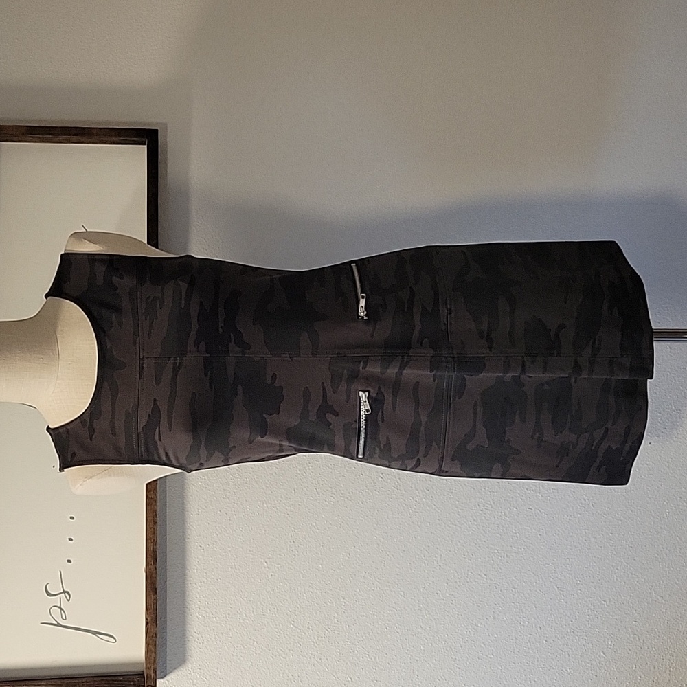 Sanctuary Camo Mod style mini dress, NWT